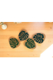 Obrázek pro Korková mini podložka MONSTERA - sada 4 kusů
